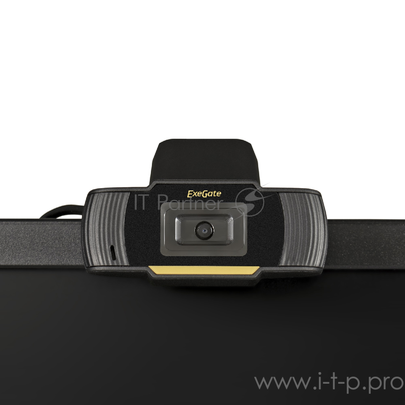 Веб-камера ExeGate EX286180RUS GoldenEye C270, 640х480, USB, микрофон с шумоподавлением, универсальное крепление