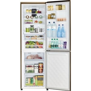 Холодильник HITACHI R-BG410 PU6X GBE бежвое стекло