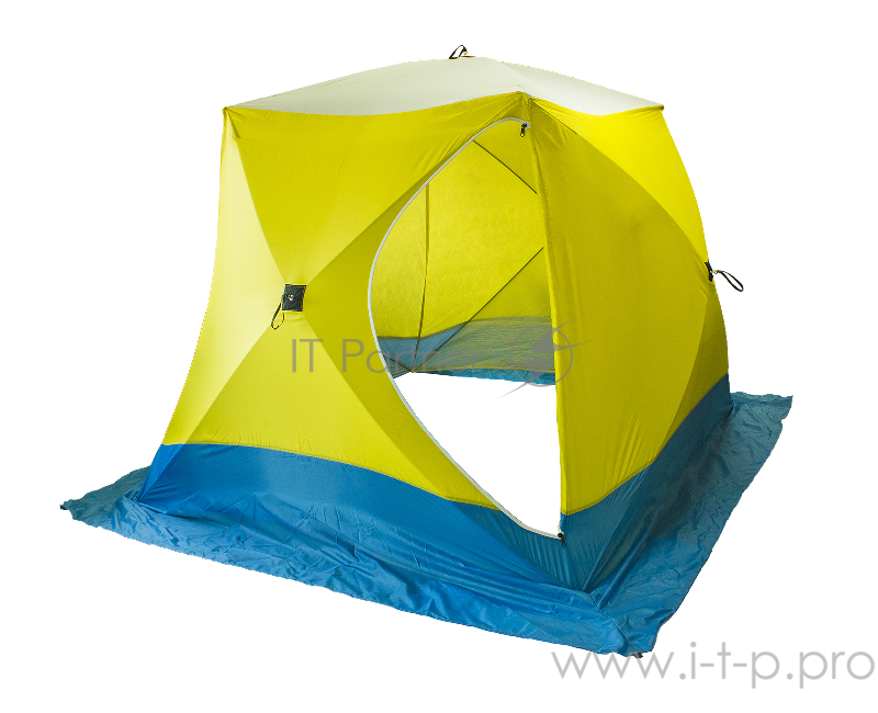Палатка рыбака КУБ 3 трехслойная LONG дышащая (Стэк)