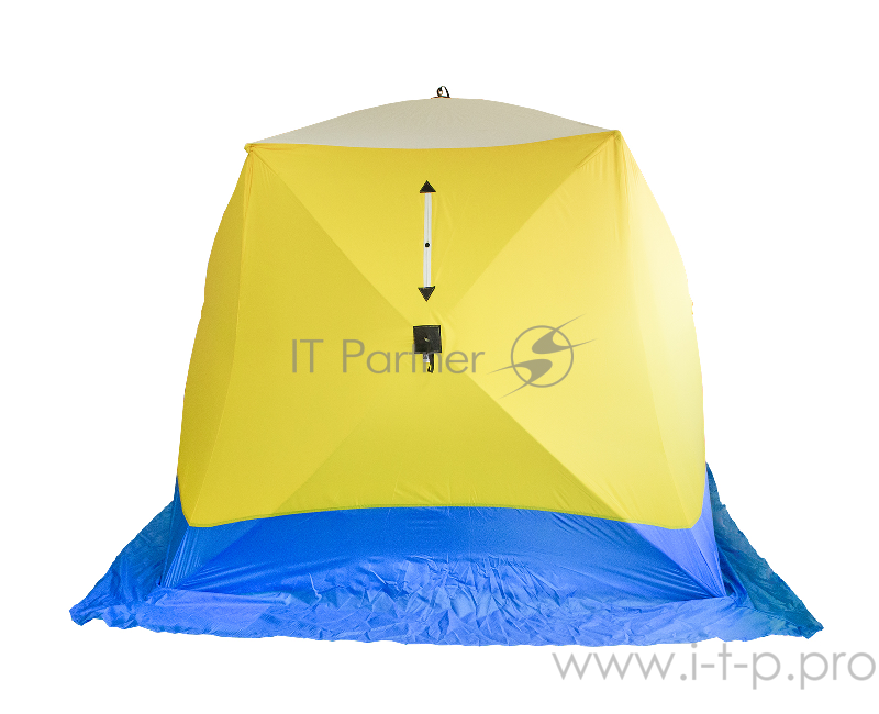 Палатка рыбака КУБ 3 трехслойная LONG дышащая (Стэк)