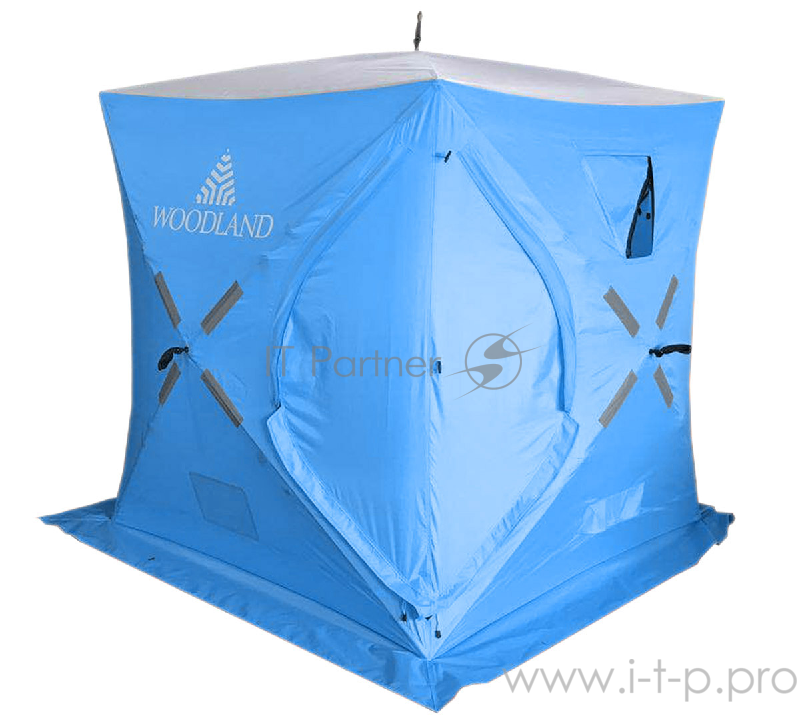Палатка зимняя WOODLAND ICE FISH 2, 165х165х185 см (синий)NEW