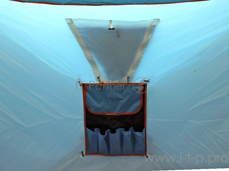 Палатка зимняя WOODLAND ICE FISH DOUBLE 205х205х190 см (синий)