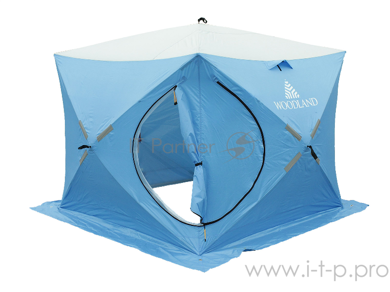Палатка зимняя WOODLAND ICE FISH DOUBLE 205х205х190 см (синий)