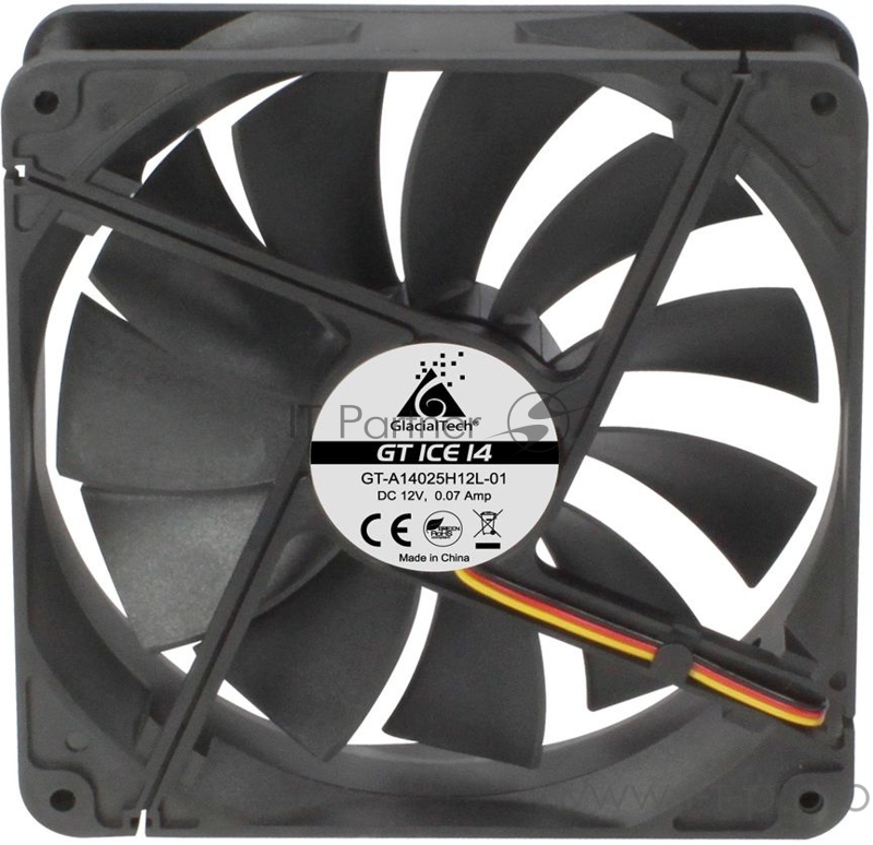 Вентилятор Glacialtech GT ICE 14 140x140x25mm 3-pin 4-pin (Molex)23dB Ret