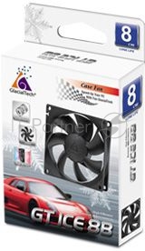 Вентилятор Glacialtech GT ICE 8B 80x80x25mm 3-pin 4-pin (Molex)21dB Ret