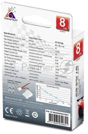 Вентилятор Glacialtech GT ICE 8S 80x80x25mm 3-pin 4-pin (Molex)20dB Ret