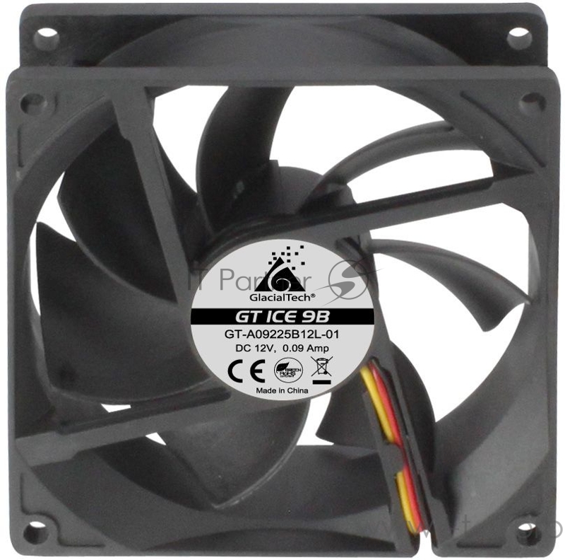 Вентилятор Glacialtech GT ICE 9B 90x90x25mm 3-pin 4-pin (Molex)22dB Ret