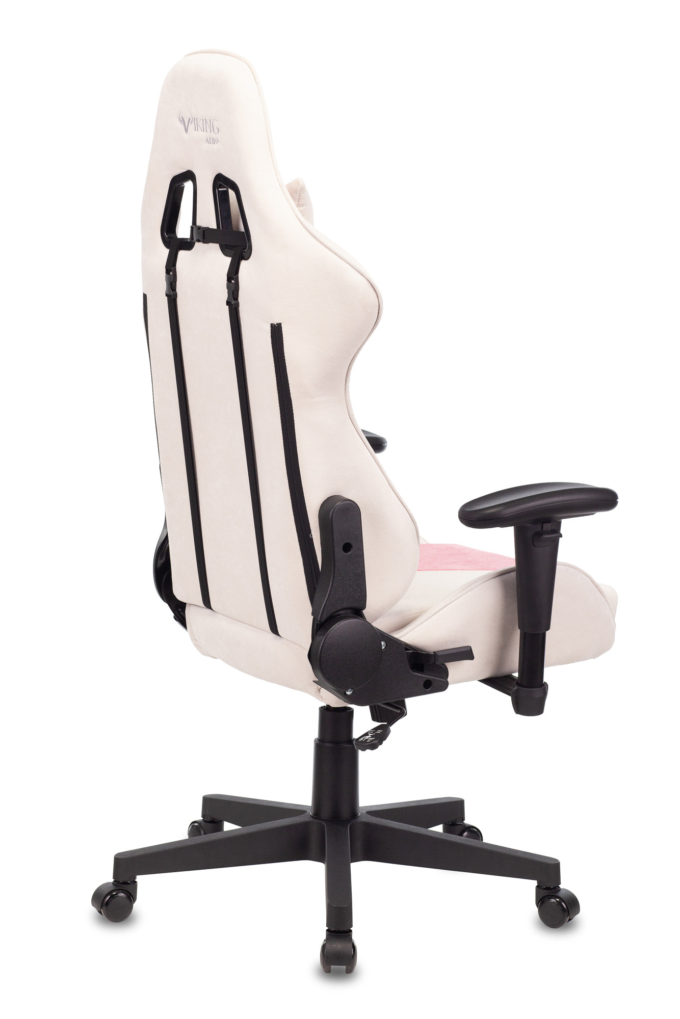 Кресло игровое Бюрократ VIKING X белый/розовый