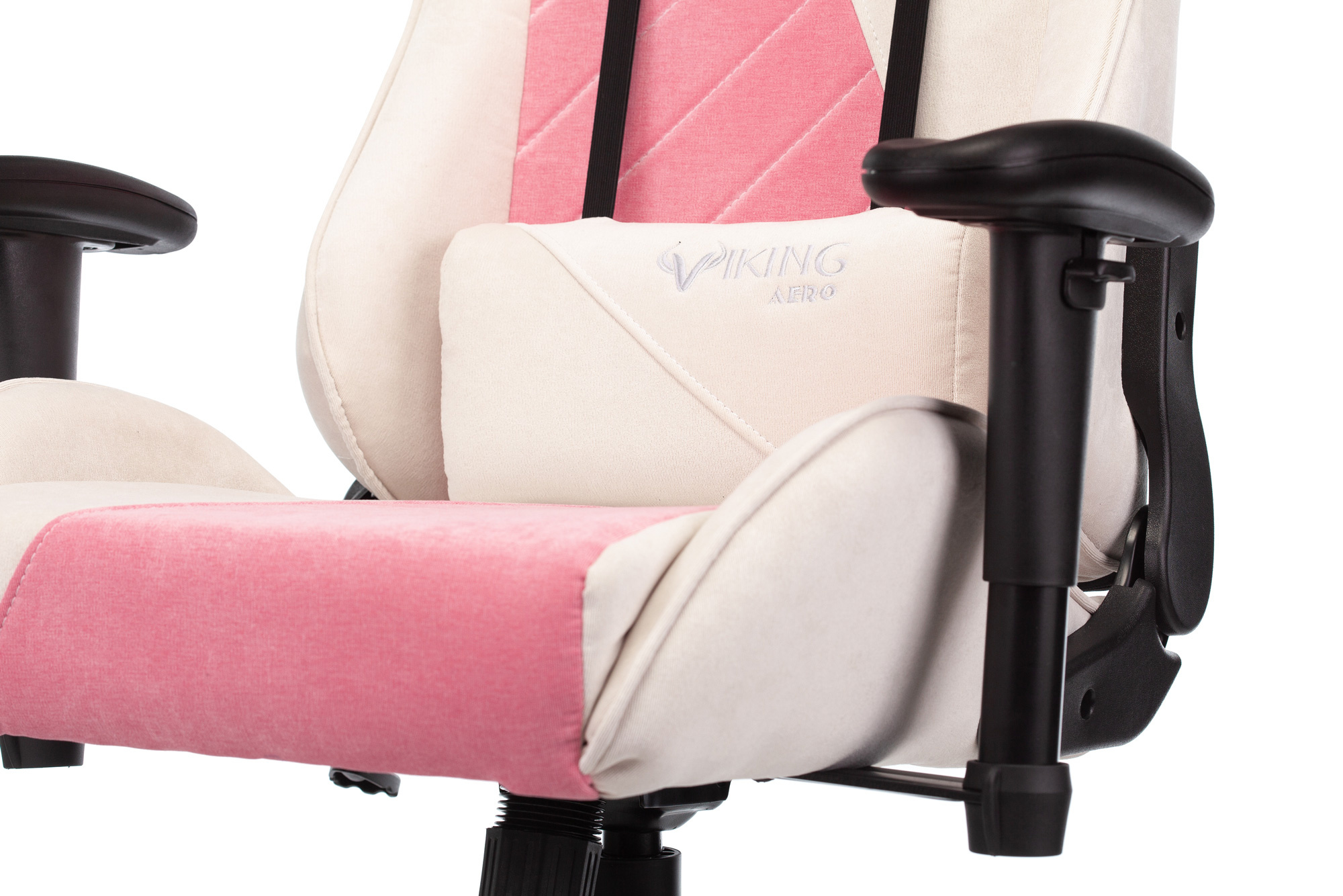 Кресло игровое Бюрократ VIKING X белый/розовый