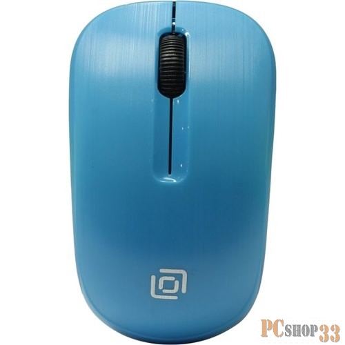Мышь Oklick 525MW голубой оптическая (1000dpi) беспроводная USB (2but)