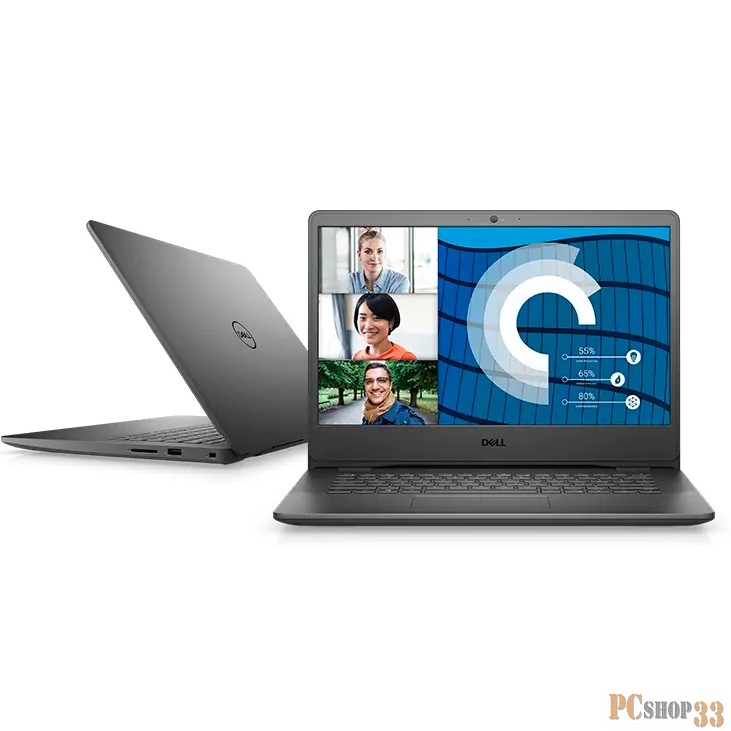 Ноутбук 14 FHD Dell Vostro 3401 black (Core i3 1005G1/8Gb/1Tb/noDVD/VGA int/W10) (3401-5009)