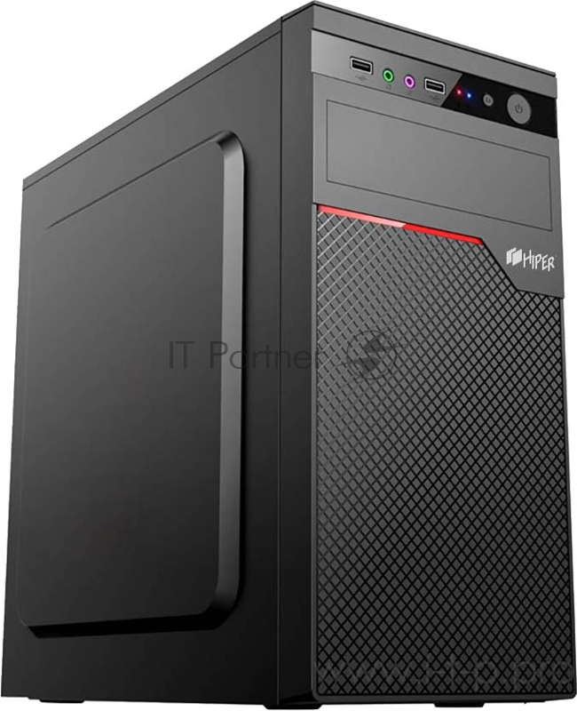 корпус для ПК с БП 450 Ватт CASE HIPER Office V03, 2xUSB3.0, mATX, 450W(120mm PSU fan), no 5.25 bay