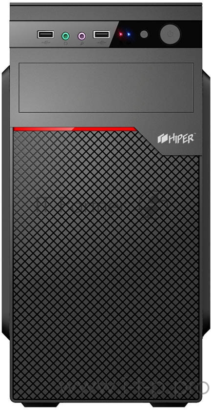 корпус для ПК с БП 450 Ватт CASE HIPER Office V03, 2xUSB3.0, mATX, 450W(120mm PSU fan), no 5.25 bay