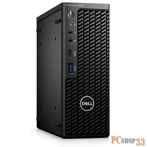 Рабочая станция DELL PRECISION T3240 Compact PRECISION T3240 Intel Core i7 10700(2.9Ghz)/16GB/SSD 512GB/nVidia Quadro P1000(4GB)/WiFi/BT/3y NBD/1.71kg/black/k+m/W10Pro/TPM