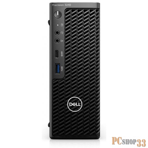 Рабочая станция DELL PRECISION T3240 Compact PRECISION T3240 Intel Core i7 10700(2.9Ghz)/16GB/SSD 512GB/nVidia Quadro P1000(4GB)/WiFi/BT/3y NBD/1.71kg/black/k+m/W10Pro/TPM