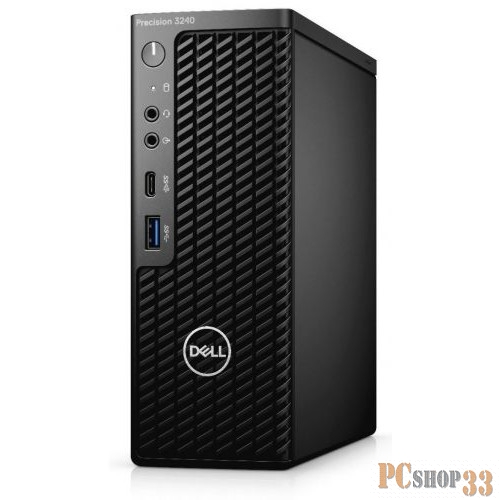 Рабочая станция DELL PRECISION T3240 Compact PRECISION T3240 Intel Core i7 10700(2.9Ghz)/16GB/SSD 512GB/nVidia Quadro P1000(4GB)/WiFi/BT/3y NBD/1.71kg/black/k+m/W10Pro/TPM