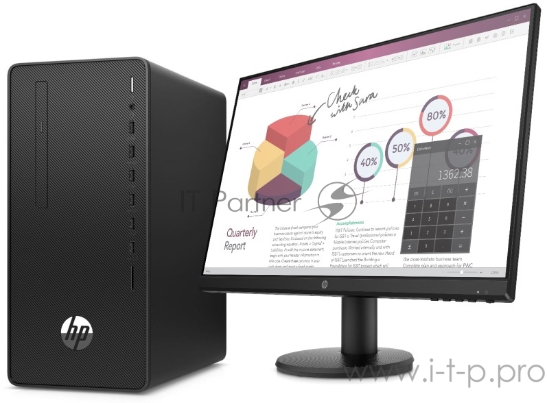 Компьютер в комплекте с монитором HP Bundles 290 G4 MT Intel Core i5 10500(3.1Ghz)/8192Mb/256PCISSD 1y/W10Pro + Monitor P24v, Spec
