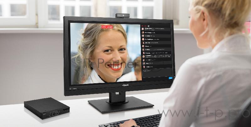 Монитор LCD 23.8 BE24DQLB ASUS BE24DQLB, 23,8 FHD (1920x1080), IPS, DP, HDMI, DVI-D, D-Sub, веб-камера с микрофонным массивом, крепеж для мини-ПК, минимизация мерцания, фильтрация синего света, сертификация TUV