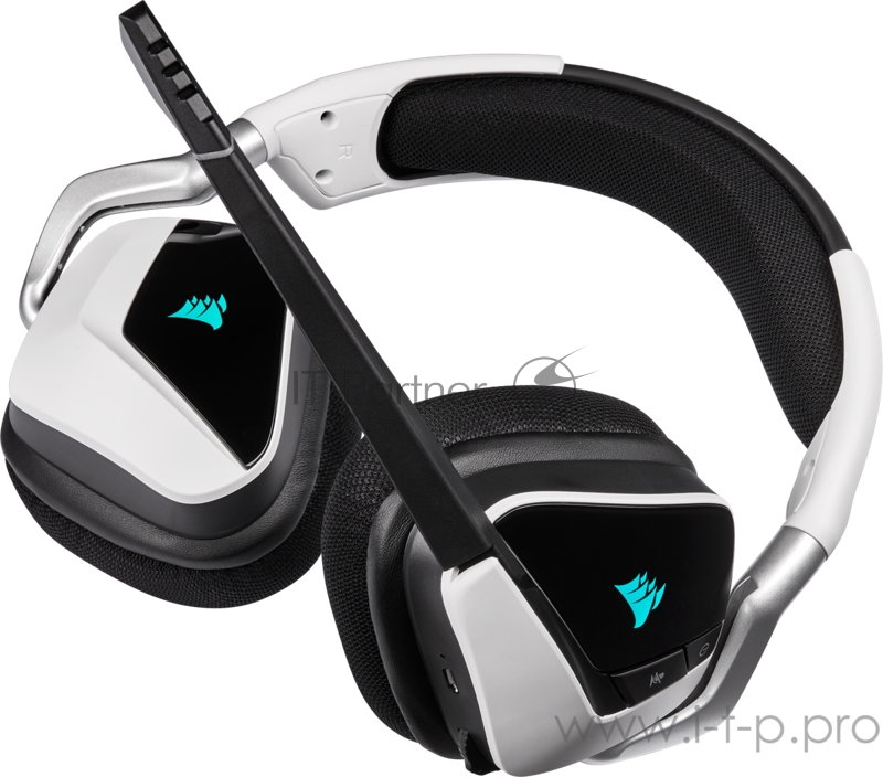 Игровая гарнитура Corsair Gaming™ VOID RGB ELITE Wireless Premium Gaming Headset with 7.1 Surround Sound, White Игровая гарнитура Corsair Gaming™ VOID RGB ELITE Wireless Premium Gaming Headset with 7.1 Surround Sound, White