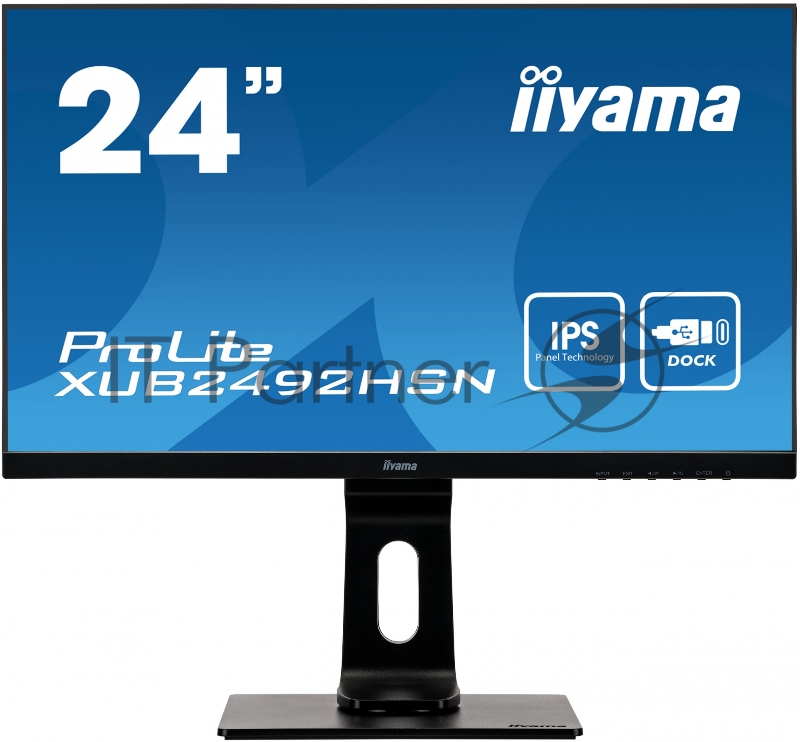 Монитор Iiyama 23.8 ProLite XUB2492HSN-B1 черный IPS LED 5ms 16:9 HDMI M/M матовая HAS Pivot 250cd 178гр/178гр 1920x1080 D-Sub DisplayPort FHD USB 5