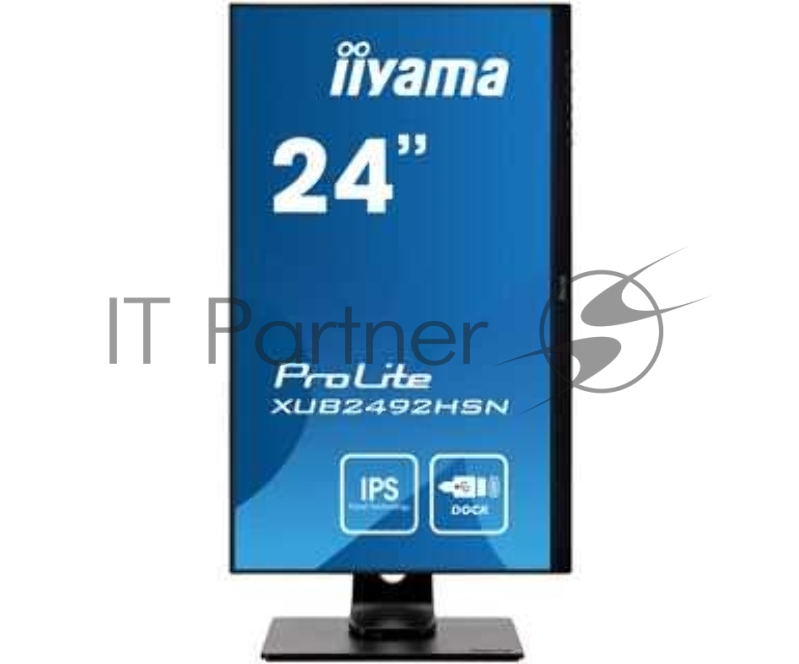 Монитор Iiyama 23.8 ProLite XUB2492HSN-B1 черный IPS LED 5ms 16:9 HDMI M/M матовая HAS Pivot 250cd 178гр/178гр 1920x1080 D-Sub DisplayPort FHD USB 5