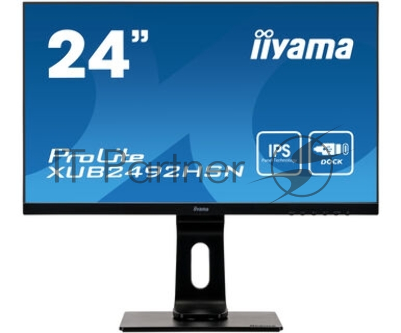 Монитор Iiyama 23.8 ProLite XUB2492HSN-B1 черный IPS LED 5ms 16:9 HDMI M/M матовая HAS Pivot 250cd 178гр/178гр 1920x1080 D-Sub DisplayPort FHD USB 5