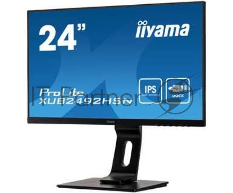 Монитор Iiyama 23.8 ProLite XUB2492HSN-B1 черный IPS LED 5ms 16:9 HDMI M/M матовая HAS Pivot 250cd 178гр/178гр 1920x1080 D-Sub DisplayPort FHD USB 5