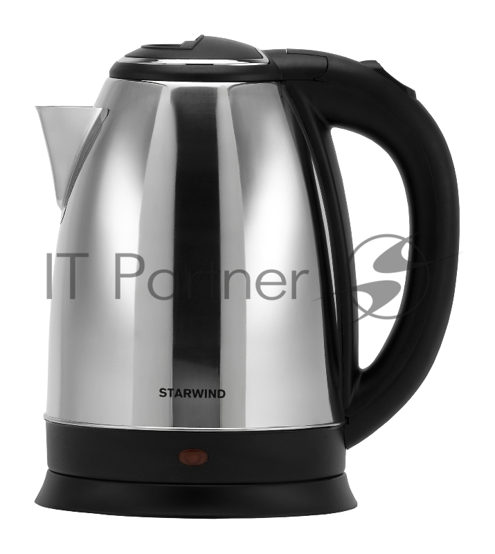 Чайник электрический Starwind SKS1050 1.8л. 1500Вт серебристый/черный (корпус: нержавеющая сталь/пластик)
