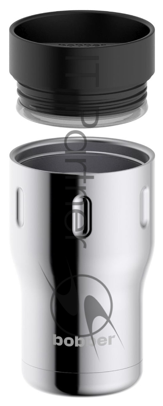 Термокружка Bobber Tumbler-350 0.35л. серебристый тубус (TUMBLER-350/GLOSSY)