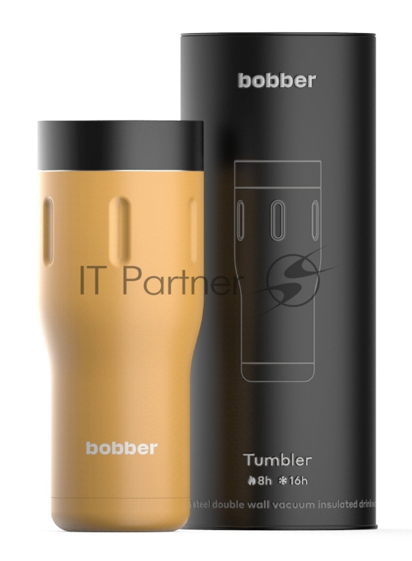 Термокружка Bobber Tumbler-470 0.47л. оранжевый тубус (TUMBLER-470/ORA)