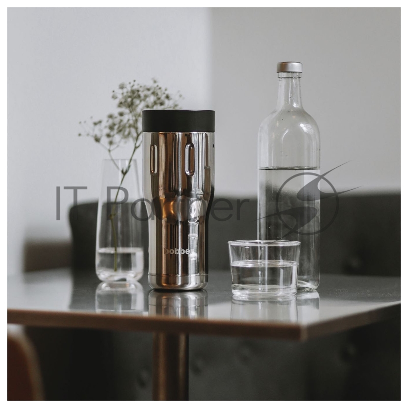 Термокружка Bobber Tumbler-470 0.47л. серебристый тубус (TUMBLER-470/GLOSSY)