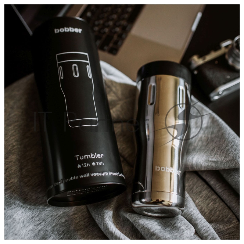 Термокружка Bobber Tumbler-470 0.47л. серебристый тубус (TUMBLER-470/GLOSSY)