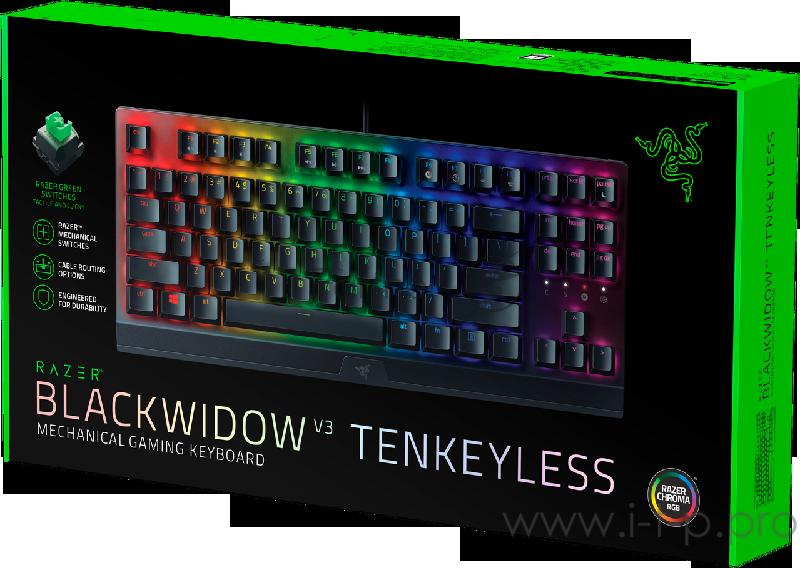 Игровая клавиатура Razer Blackwidow V3 Razer™ BlackWidow V3 Tenkeyless - Mechanical Gaming Keyboard - RUSSIAN Layou