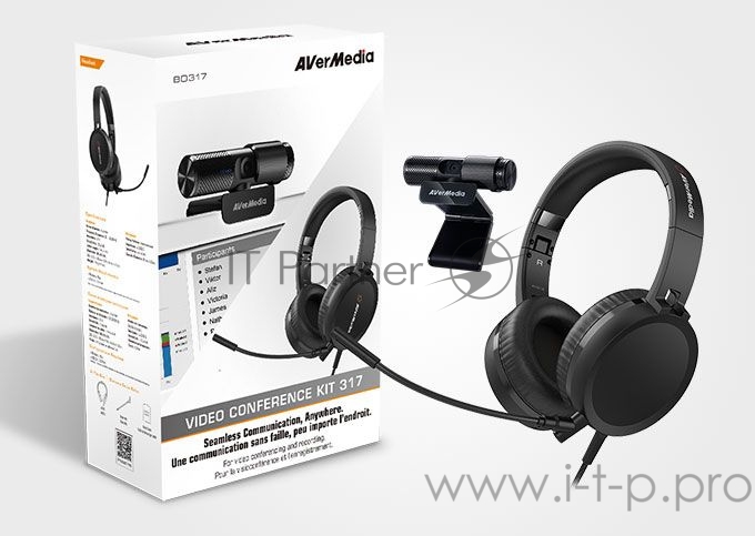 Камера Web Avermedia BO317 черный 2Mpix USB2.0 с микрофоном