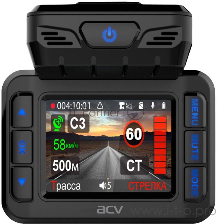 Видеорегистратор с радар-детектором ACV GX-8000 GPS