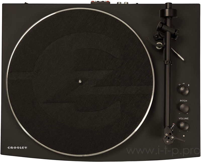 Проигрыватель винила Crosley T150 частично автоматический черный