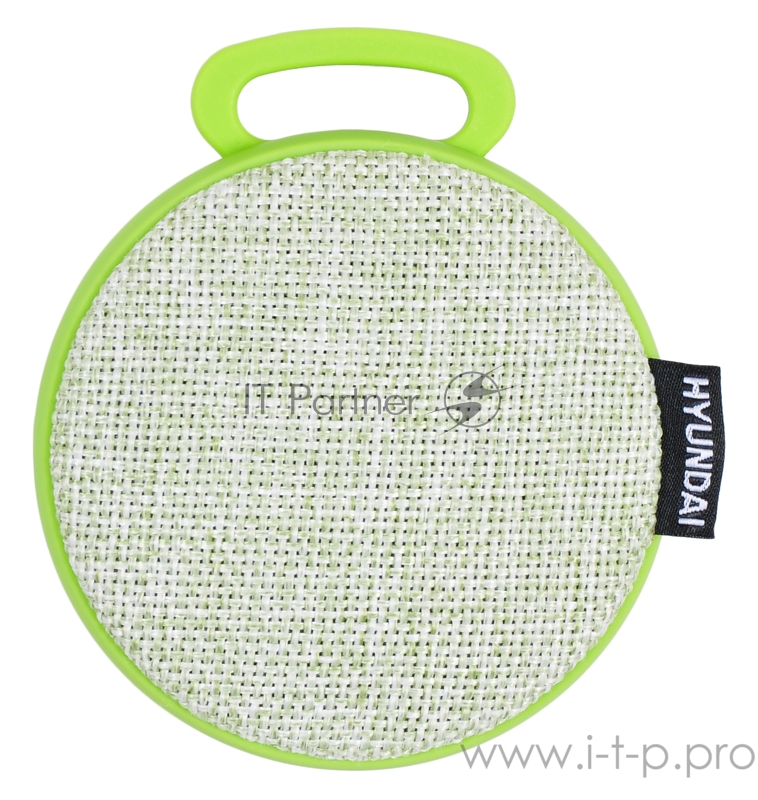 Колонка порт. Hyundai H-PAC130 светло-зеленый 3W 1.0 BT/3.5Jack/USB 10м 300mAh
