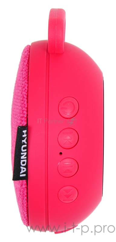 Колонка порт. Hyundai H-PAC150 красный 3W 1.0 BT/3.5Jack/USB 10м 300mAh