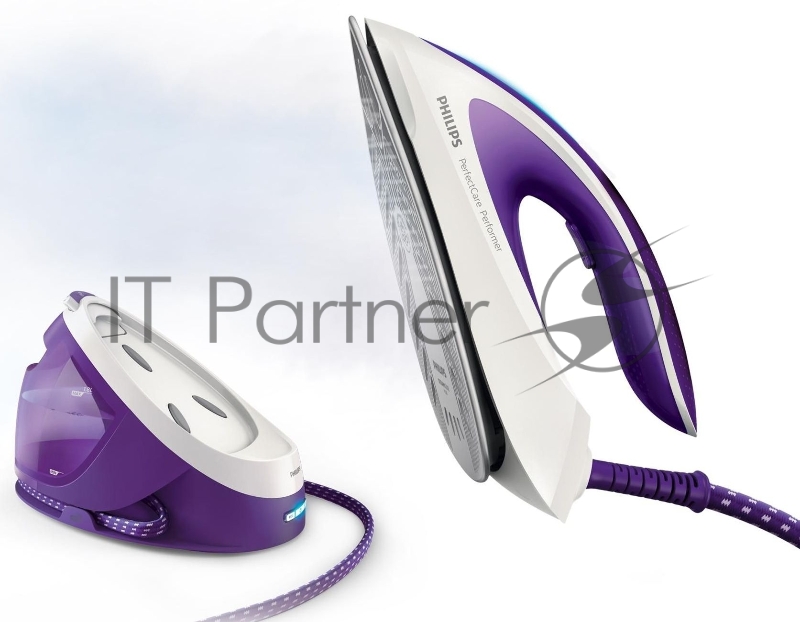 Парогенератор Philips Парогенератор Philips/ Парогенератор, максимальное давление насоса 6,5 бар, мощность 2600 Вт, паровой удар до 450 г, постоянная подача пара до 120г/мин, резервуар 1.8 л, система очистки от накипи Smart Calc Clean, подошва SteamG