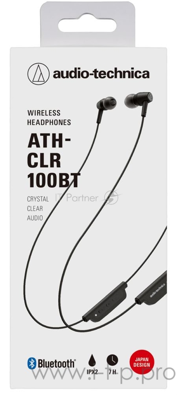 Гарнитура накладные Audio-Technica ATH-CLR100BT черный беспроводные bluetooth в ушной раковине (80000885)