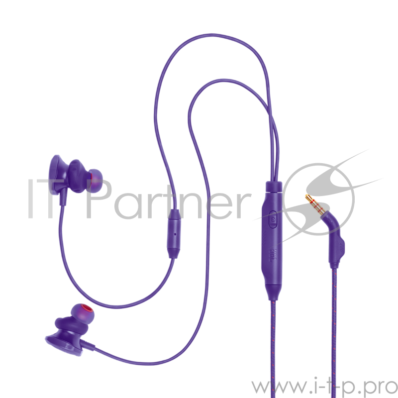 Наушники с микрофоном JBL Quantum 50 фиолетовый 1м вкладыши в ушной раковине (JBLQUANTUM50PUR)