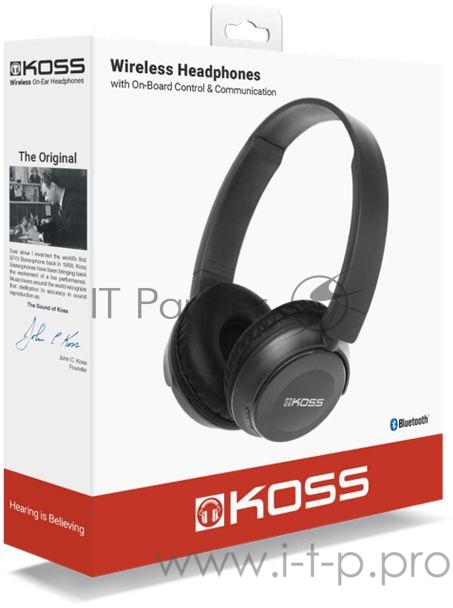 Гарнитура накладные Koss BT330i черный беспроводные bluetooth оголовье (80001061)