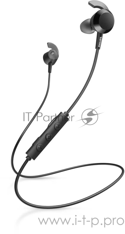 Гарнитура вкладыши Philips TAE4205BK/00 черный беспроводные bluetooth в ушной раковине