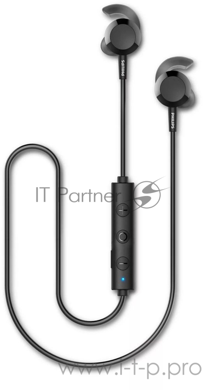 Гарнитура вкладыши Philips TAE4205BK/00 черный беспроводные bluetooth в ушной раковине