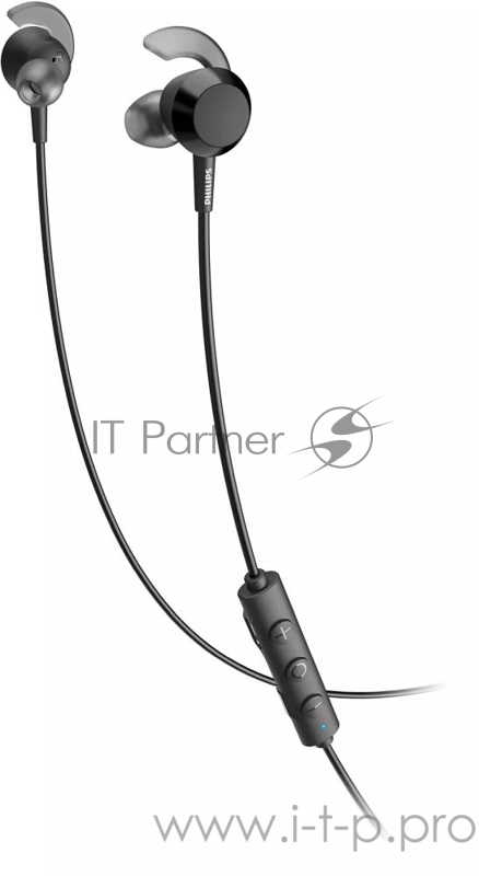 Гарнитура вкладыши Philips TAE4205BK/00 черный беспроводные bluetooth в ушной раковине