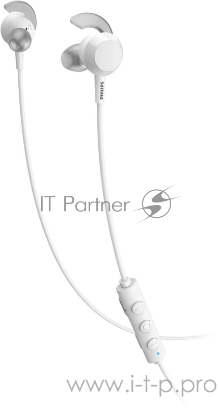 Гарнитура вкладыши Philips TAE4205WT/00 белый беспроводные bluetooth в ушной раковине