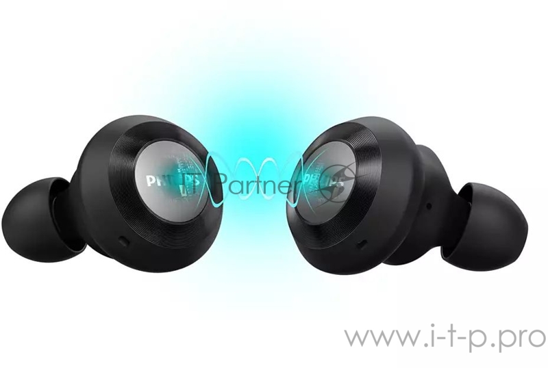 Гарнитура вкладыши Philips TAT8505BK/00 черный беспроводные bluetooth в ушной раковине
