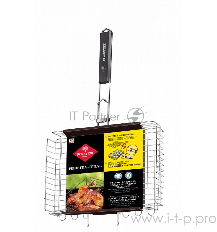 Решётка-гриль FORESTER, универсальная (с регулируемой высотой), 24*37 см