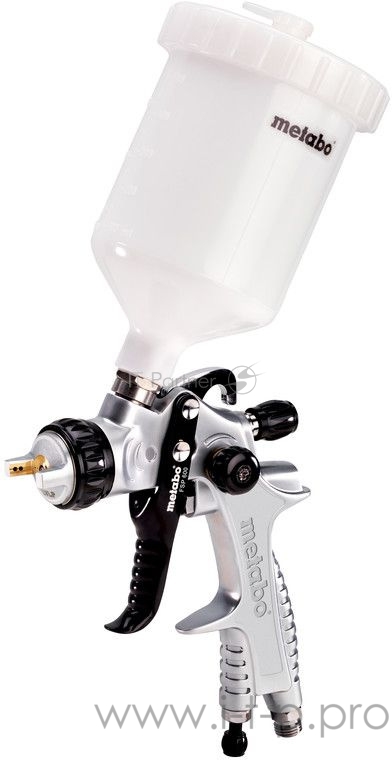 Краскораспылитель Metabo FSP 600 HVLP 170л/мин соп.:10мм бак:0.6л серебристый