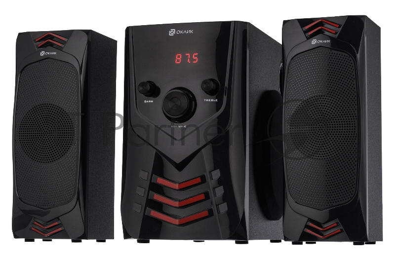 Колонки Oklick OK-432 2.1 черный 25Вт